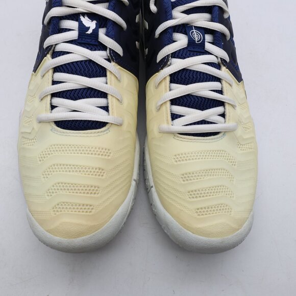 Asics Gel Resolution Novak Men's 10.5 Tennis Shoes Blue Beige Sneakers E805N - Picture 10 of 10
